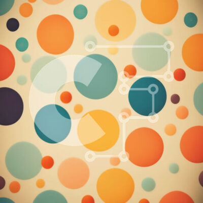 Intra Συλλεκτικό Ξύλινο Παζλ Plywood  4mm - Αφηρημένο άνευ ραφής σχέδιο των πολύχρωμων κύκλων Σε Ξύλινο Κουτί - Διαστάσεις Puzzle: 10x10 cm – 25 κομμάτια - Image 1