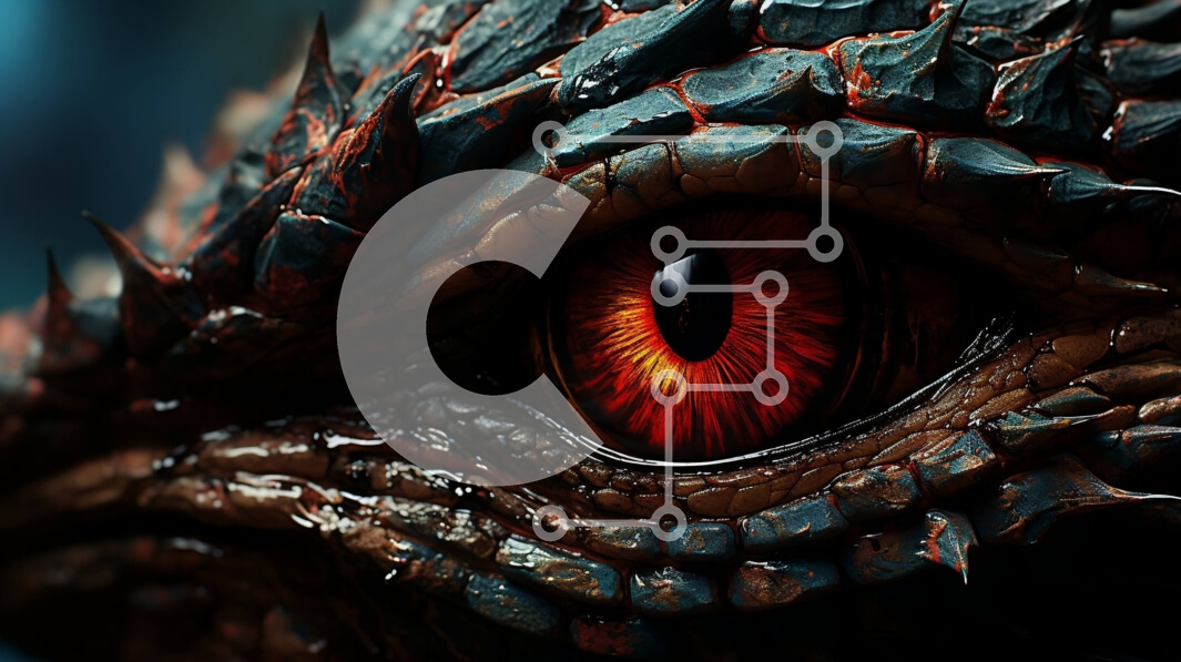 Intra Συλλεκτικό Ξύλινο Παζλ Plywood  4mm - Κοντινό πλάνο του Dragon's Eye με ορατά αιχμηρά νύχια Σε Ξύλινο Κουτί - Διαστάσεις: 10x10 cm – 25 κομμάτια