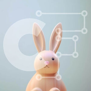 Intra Συλλεκτικό Ξύλινο Παζλ Plywood  4mm - Μικρό ξύλινο παιχνίδι κουνελάκι για το Πάσχα και τις ειδικές περιστάσεις Σε Ξύλινο Κουτί - Διαστάσεις: 10x10 cm – 25 κομμάτια