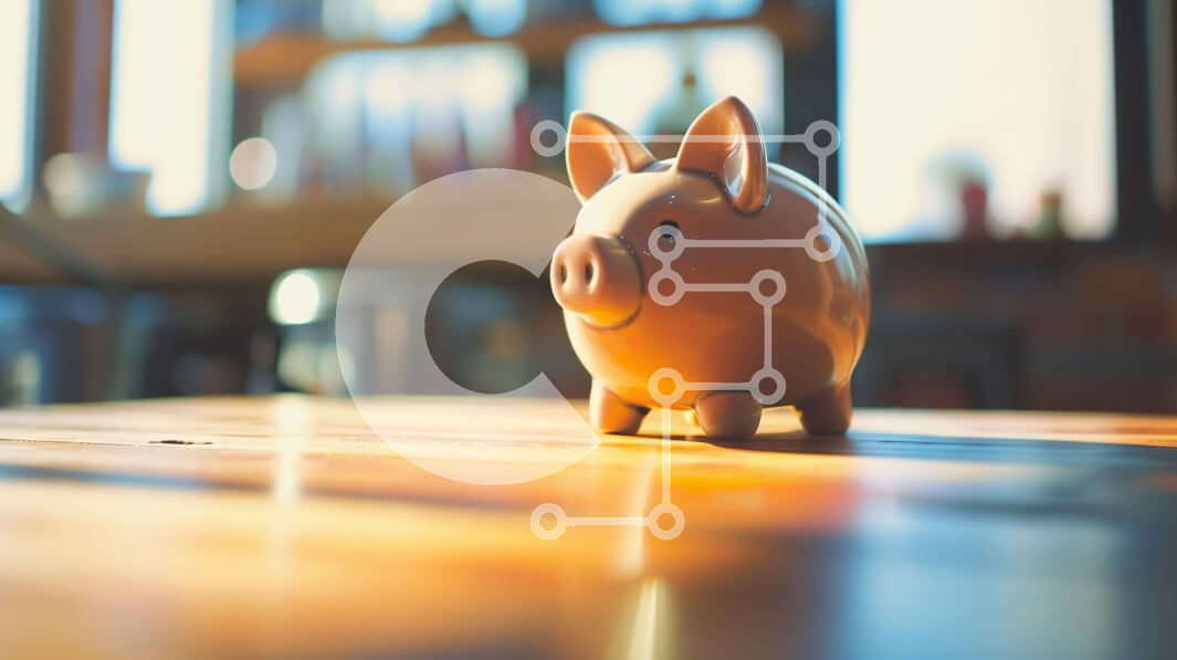 Intra Συλλεκτικό Ξύλινο Παζλ Plywood  4mm - Κουμπαράς σε ημιτελές ξύλινο τραπέζι με μπουκάλια και φλιτζάνια Σε Ξύλινο Κουτί - Διαστάσεις: 10x10 cm – 25 κομμάτια