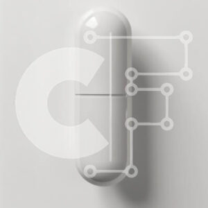 Intra Συλλεκτικό Ξύλινο Παζλ Plywood  4mm - Συμπαγές λευκό χάπι σε λευκή επιφάνεια Σε Ξύλινο Κουτί - Διαστάσεις Puzzle: 10x10 cm – 25 κομμάτια