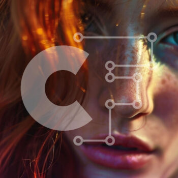 Intra Συλλεκτικό Ξύλινο Παζλ Plywood  4mm - Πορτρέτο μιας γυναίκας με κόκκινα μαλλιά και μπλε μάτια Σε Ξύλινο Κουτί - Διαστάσεις Puzzle: 10x10 cm – 25 κομμάτια - Image 1