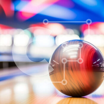 Intra Συλλεκτικό Ξύλινο Παζλ Plywood  4mm - Μπάλα μπόουλινγκ στις λωρίδες με πολύχρωμα φώτα Σε Ξύλινο Κουτί - Διαστάσεις Puzzle: 10x10 cm – 25 κομμάτια - Image 1