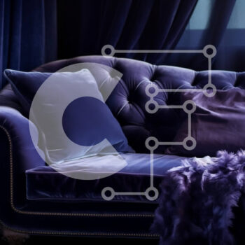 Intra Συλλεκτικό Ξύλινο Παζλ Plywood  4mm - Πολυτελές καθιστικό με μωβ βελούδινο καναπέ και χρυσές φούντες Σε Ξύλινο Κουτί - Διαστάσεις Puzzle: 10x10 cm – 25 κομμάτια - Image 1