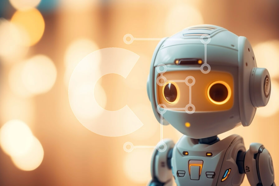 Intra Συλλεκτικό Ξύλινο Παζλ Plywood  4mm - Αξιολάτρευτη εικόνα ενός μικρού ρομπότ με στρογγυλό κεφάλι και μεταλλικό σώμα Σε Ξύλινο Κουτί - Διαστάσεις Puzzle: 10x10 cm – 25 κομμάτια