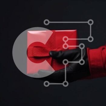 Intra Συλλεκτικό Ξύλινο Παζλ Plywood  4mm - Μυστηριώδες πρόσωπο με ανοιχτό κόκκινο κουτί δώρου Σε Ξύλινο Κουτί - Διαστάσεις Puzzle: 10x10 cm – 25 κομμάτια - Image 1