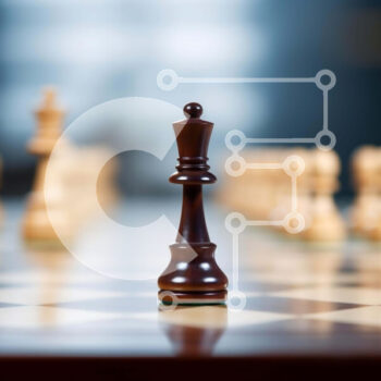 Intra Συλλεκτικό Ξύλινο Παζλ Plywood  4mm - Σκακιέρα με βασιλιά και διάφορα κομμάτια Σε Ξύλινο Κουτί - Διαστάσεις Puzzle: 10x10 cm – 25 κομμάτια - Image 1