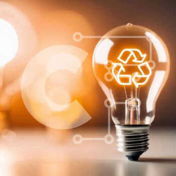 Intra Συλλεκτικό Ξύλινο Παζλ Plywood  4mm - Οικολογικός λαμπτήρας συμβόλου ανακύκλωσης Σε Ξύλινο Κουτί - Διαστάσεις Puzzle: 10x10 cm – 25 κομμάτια - Image 1