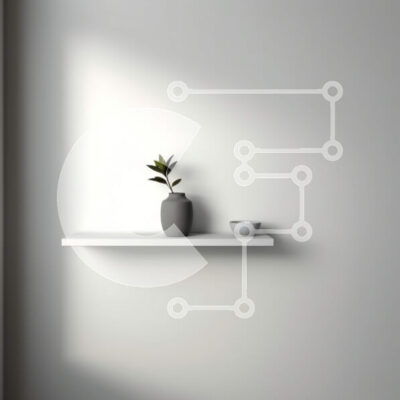 Intra Συλλεκτικό Ξύλινο Παζλ Plywood  4mm - Όμορφη εσωτερική διακόσμηση με λευκό τοίχο και φυτό σε γλάστρα Σε Ξύλινο Κουτί - Διαστάσεις Puzzle: 10x10 cm – 25 κομμάτια - Image 1