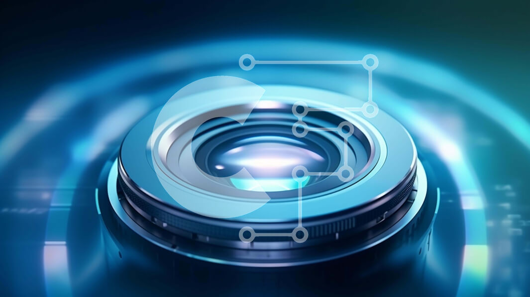 Intra Συλλεκτικό Ξύλινο Παζλ Plywood  4mm - Κοντινό πλάνο ενός αφηρημένου φακού κάμερας Σε Ξύλινο Κουτί - Διαστάσεις Puzzle: 10x10 cm – 25 κομμάτια