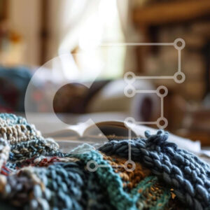 Intra Συλλεκτικό Ξύλινο Παζλ Plywood  4mm - Άνετο σαλόνι με τζάκι, βιβλίο και κουβέρτα Σε Ξύλινο Κουτί - Διαστάσεις Puzzle: 10x10 cm – 25 κομμάτια