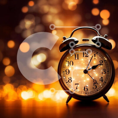 Intra Συλλεκτικό Ξύλινο Παζλ Plywood  4mm - Ξυπνητήρι στο τραπέζι με πολύχρωμα φώτα Σε Ξύλινο Κουτί - Διαστάσεις: 10x10 cm – 25 κομμάτια - Image 1