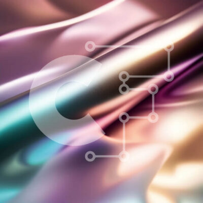 Intra Συλλεκτικό Ξύλινο Παζλ Plywood  4mm - Ζωντανό και ανακλαστικό φόντο υφάσματος σε ροζ, μωβ και μπλε Σε Ξύλινο Κουτί - Διαστάσεις Puzzle: 10x10 cm – 25 κομμάτια - Image 1