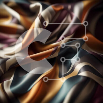 Intra Συλλεκτικό Ξύλινο Παζλ Plywood  4mm - Ζωντανό και εντυπωσιακό κοντινό πλάνο από πολύχρωμο ριγέ ύφασμα Σε Ξύλινο Κουτί - Διαστάσεις Puzzle: 10x10 cm – 25 κομμάτια - Image 1