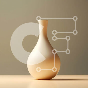 Intra Συλλεκτικό Ξύλινο Παζλ Plywood  4mm - Λευκό βάζο σε ξύλινο τραπέζι Σε Ξύλινο Κουτί - Διαστάσεις Puzzle: 10x10 cm – 25 κομμάτια - Image 1