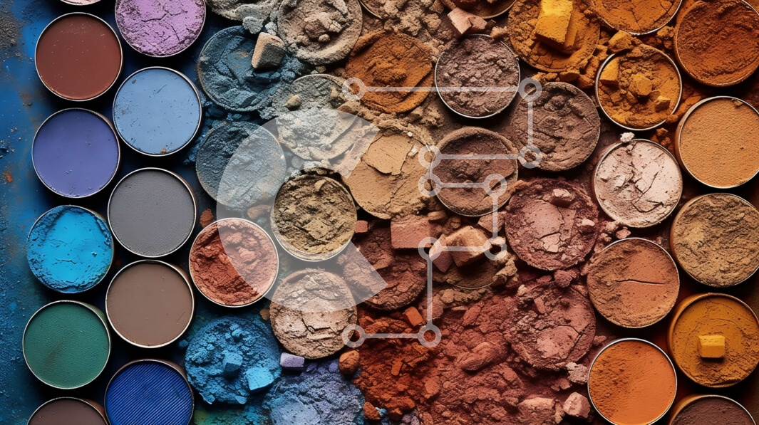 Intra Συλλεκτικό Ξύλινο Παζλ Plywood  4mm - Πολύχρωμη συλλογή σκιών ματιών σε διαφορετικές αποχρώσεις για ευέλικτη εμφάνιση Σε Ξύλινο Κουτί - Διαστάσεις Puzzle: 10x10 cm – 25 κομμάτια