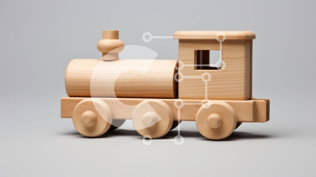 Intra Συλλεκτικό Ξύλινο Παζλ Plywood  4mm - Αξιολάτρευτο Ξύλινο Παιχνίδι Τρένο για παιδιά Σε Ξύλινο Κουτί - Διαστάσεις: 10x10 cm – 25 κομμάτια - Image 1