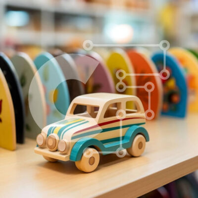 Intra Συλλεκτικό Ξύλινο Παζλ Plywood  4mm - Ξύλινο αυτοκίνητο παιχνιδιών στο ράφι στο κατάστημα Σε Ξύλινο Κουτί - Διαστάσεις: 10x10 cm – 25 κομμάτια - Image 1