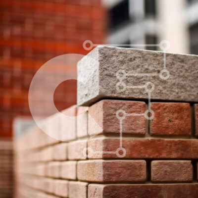 Intra Συλλεκτικό Ξύλινο Παζλ Plywood 4mm - Όμορφη εικόνα του ξεπερασμένου κόκκινου τοίχου Σε Ξύλινο Κουτί - Διαστάσεις Puzzle: 10x10 cm – 25 κομμάτια - Image 1