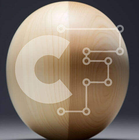 Intra Συλλεκτικό Ξύλινο Παζλ Plywood  4mm - Ξύλινη σφαίρα στην γκρίζα επιφάνεια Στοκ Φωτογραφία Σε Ξύλινο Κουτί - Διαστάσεις: 10x10 cm – 25 κομμάτια - Image 1