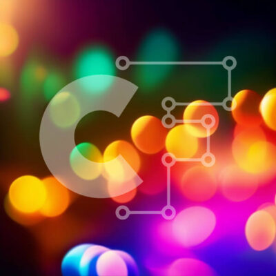 Intra Συλλεκτικό Ξύλινο Παζλ Plywood  4mm - Δονούμενο θολό φόντο με έντονα φώτα Σε Ξύλινο Κουτί - Διαστάσεις Puzzle: 10x10 cm – 25 κομμάτια - Image 1