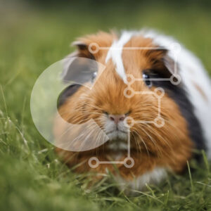 Intra Συλλεκτικό Ξύλινο Παζλ Plywood  4mm - Μικρό ινδικό χοιρίδιο σε ένα χωράφι με πράσινο γρασίδι Σε Ξύλινο Κουτί - Διαστάσεις: 10x10 cm – 25 κομμάτια