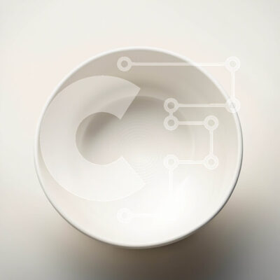 Intra Συλλεκτικό Ξύλινο Παζλ Plywood 4mm - Μινιμαλιστική φωτογραφία ενός λευκού μπολ σε μια λευκή επιφάνεια Σε Ξύλινο Κουτί - Διαστάσεις Puzzle: 10x10 cm – 25 κομμάτια - Image 1