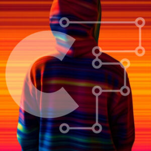 Intra Συλλεκτικό Ξύλινο Παζλ Plywood  4mm - Ζωντανή εικόνα ενός ατόμου που φορά ένα πολύχρωμο κουκούλα Σε Ξύλινο Κουτί - Διαστάσεις Puzzle: 10x10 cm – 25 κομμάτια