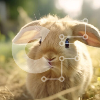 Intra Συλλεκτικό Ξύλινο Παζλ Plywood  4mm - Αξιολάτρευτη εικόνα ενός καφέ κουνελιού σε ένα φυσικό περιβάλλον Σε Ξύλινο Κουτί - Διαστάσεις: 10x10 cm – 25 κομμάτια - Image 1