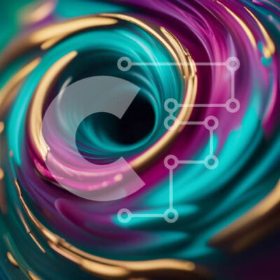 Intra Συλλεκτικό Ξύλινο Παζλ Plywood  4mm - Εκπληκτική εικόνα μιας περιστρεφόμενης δίνης πολύχρωμου υγρού Σε Ξύλινο Κουτί - Διαστάσεις Puzzle: 10x10 cm – 25 κομμάτια - Image 1