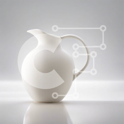 Intra Συλλεκτικό Ξύλινο Παζλ Plywood  4mm - Όμορφη εικόνα μιας λευκής κεραμικής στάμνας Σε Ξύλινο Κουτί - Διαστάσεις: 10x10 cm – 25 κομμάτια - Image 1