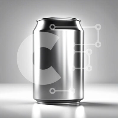 Intra Συλλεκτικό Ξύλινο Παζλ Plywood  4mm - Δροσιστική εικόνα ενός ασημένιου κουτιού σόδας σε μια γκρίζα επιφάνεια Σε Ξύλινο Κουτί - Διαστάσεις: 10x10 cm – 25 κομμάτια - Image 1