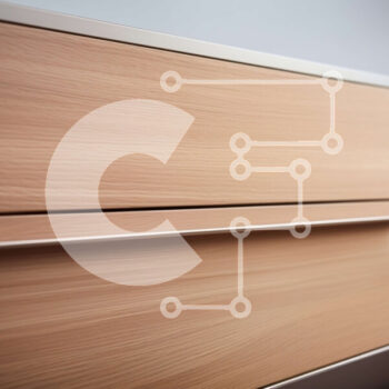 Intra Συλλεκτικό Ξύλινο Παζλ Plywood  4mm - Κοντινό πλάνο μοντέρνας ξύλινης συρταριέρας με δύο συρτάρια Σε Ξύλινο Κουτί - Διαστάσεις Puzzle: 10x10 cm – 25 κομμάτια - Image 1