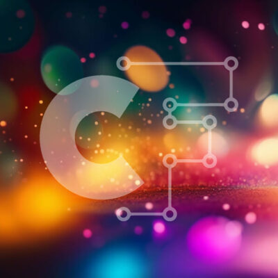 Intra Συλλεκτικό Ξύλινο Παζλ Plywood 4mm - Ζωντανό αφηρημένο φόντο με στροβιλιζόμενα μοτίβα και λαμπερά φώτα Σε Ξύλινο Κουτί - Διαστάσεις Puzzle: 10x10 cm – 25 κομμάτια - Image 1