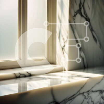 Intra Συλλεκτικό Ξύλινο Παζλ Plywood  4mm - Όμορφη φωτογραφία του ηλιακού φωτός μέσα από ένα μαρμάρινο περβάζι παραθύρου Σε Ξύλινο Κουτί - Διαστάσεις Puzzle: 10x10 cm – 25 κομμάτια - Image 1