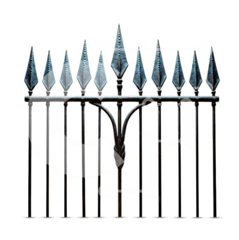 Intra Συλλεκτικό Ξύλινο Παζλ Plywood 4mm - Κοντινή εικόνα ενός φράχτη από σφυρήλατο σίδερο με αιχμές Σε Ξύλινο Κουτί - Διαστάσεις Puzzle: 10x10 cm – 25 κομμάτια - Image 1