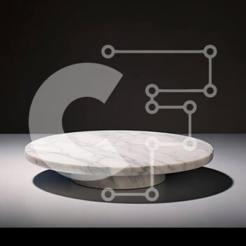 Intra Συλλεκτικό Ξύλινο Παζλ Plywood  4mm - Κομψό τραπέζι από λευκό μάρμαρο με λεία και ανακλαστική επιφάνεια Σε Ξύλινο Κουτί - Διαστάσεις Puzzle: 10x10 cm – 25 κομμάτια - Image 1