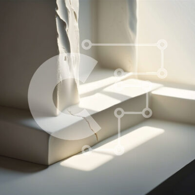 Intra Συλλεκτικό Ξύλινο Παζλ Plywood  4mm - Τοίχος σε αποσύνθεση με ορατή ρωγμή σε σοβά ή τσιμέντο Σε Ξύλινο Κουτί - Διαστάσεις Puzzle: 10x10 cm – 25 κομμάτια - Image 1