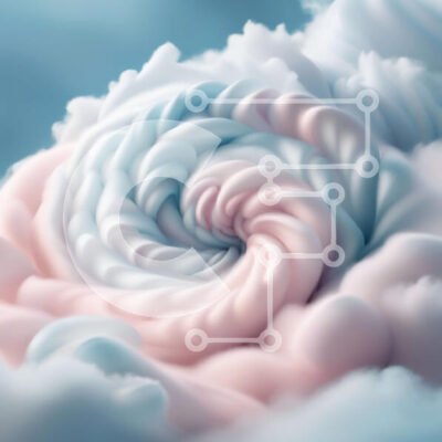 Intra Συλλεκτικό Ξύλινο Παζλ Plywood  4mm - Όμορφη εικόνα ενός ροζ και μπλε στροβιλισμού στον ουρανό Σε Ξύλινο Κουτί - Διαστάσεις: 10x10 cm – 25 κομμάτια - Image 1