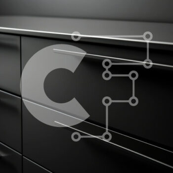 Intra Συλλεκτικό Ξύλινο Παζλ Plywood  4mm - Μοντέρνα μαύρη συρταριέρα με καθρέφτη Σε Ξύλινο Κουτί - Διαστάσεις Puzzle: 10x10 cm – 25 κομμάτια - Image 1