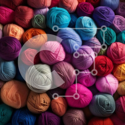 Intra Συλλεκτικό Ξύλινο Παζλ Plywood  4mm - Ζωντανές μπάλες νήματος συσσωρευμένες σε μια όμορφη οθόνη Σε Ξύλινο Κουτί - Διαστάσεις: 10x10 cm – 25 κομμάτια - Image 1