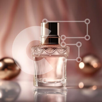 Intra Συλλεκτικό Ξύλινο Παζλ Plywood  4mm - Μπουκάλι αρώματος Chanel No. 5 σε λαμπερή επιφάνεια Σε Ξύλινο Κουτί - Διαστάσεις Puzzle: 10x10 cm – 25 κομμάτια - Image 1