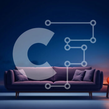 Intra Συλλεκτικό Ξύλινο Παζλ Plywood  4mm - Μωβ καναπές σε δωμάτιο με χαμηλό φωτισμό με θέα στο νερό στο ηλιοβασίλεμα Σε Ξύλινο Κουτί - Διαστάσεις Puzzle: 10x10 cm – 25 κομμάτια - Image 1