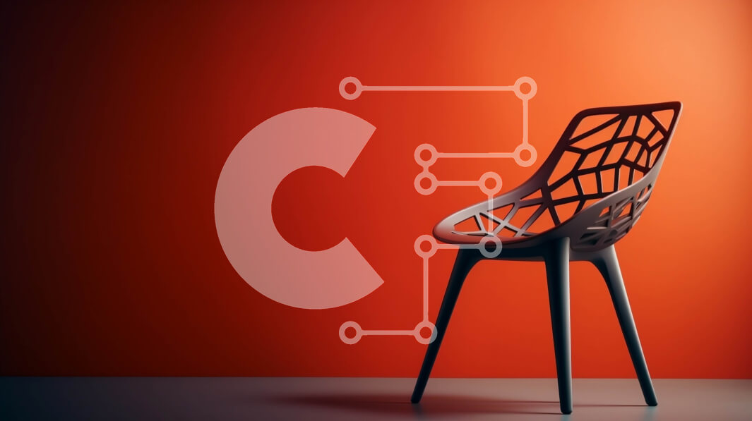 Intra Συλλεκτικό Ξύλινο Παζλ Plywood  4mm - Κομψή και κομψή μαύρη καρέκλα με γεωμετρικά σχέδια Σε Ξύλινο Κουτί - Διαστάσεις Puzzle: 10x10 cm – 25 κομμάτια