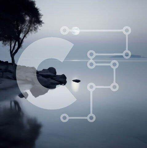 Intra Συλλεκτικό Ξύλινο Παζλ Plywood  4mm - Όμορφη εικόνα ενός μοναχικού δέντρου σε μια βραχώδη ακτή στο ηλιοβασίλεμα Σε Ξύλινο Κουτί - Διαστάσεις: 10x10 cm – 25 κομμάτια - Image 1