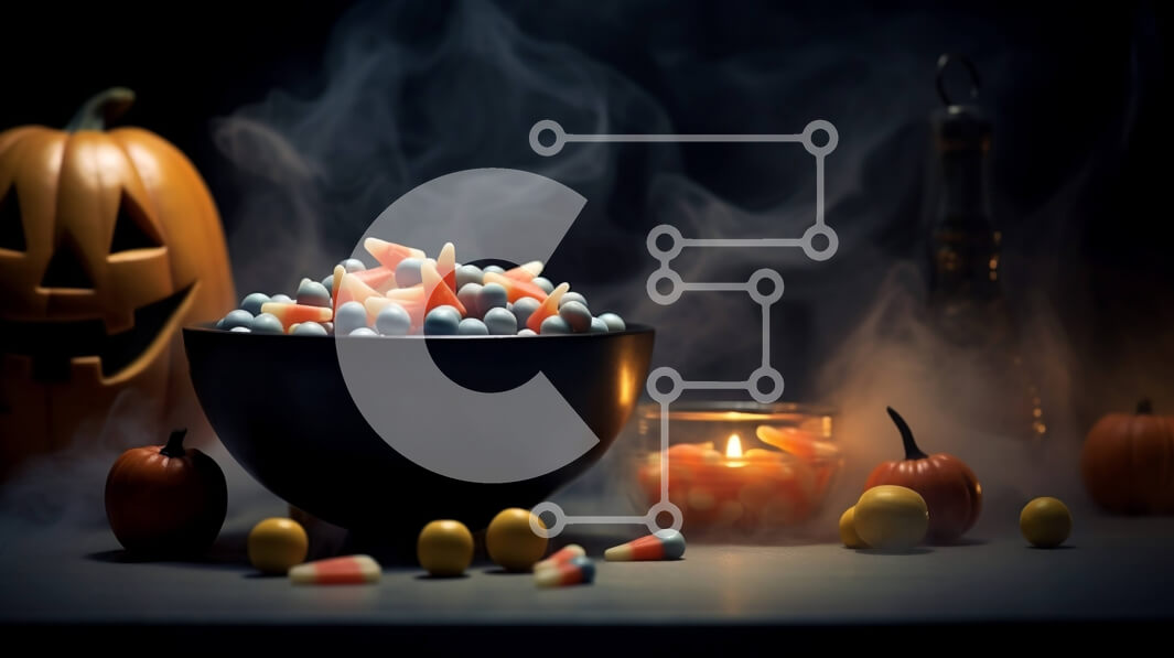 Intra Συλλεκτικό Ξύλινο Παζλ Plywood  4mm - Μπολ καλαμποκιού αποκριάτικων καραμελών με καπνό και κεριά Σε Ξύλινο Κουτί - Διαστάσεις Puzzle: 10x10 cm – 25 κομμάτια