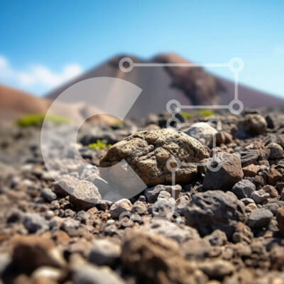 Intra Συλλεκτικό Ξύλινο Παζλ Plywood  4mm - Γραφικό τοπίο με βράχους, βότσαλα και χιονισμένα βουνά Σε Ξύλινο Κουτί - Διαστάσεις: 10x10 cm – 25 κομμάτια - Image 1