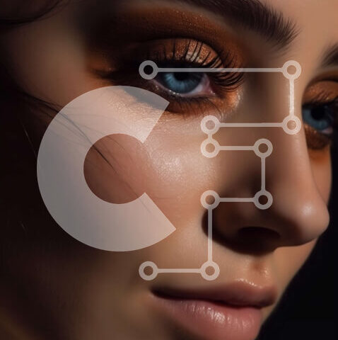 Intra Συλλεκτικό Ξύλινο Παζλ Plywood  4mm - Πορτρέτο γυναίκας με μακριά σγουρά καστανά μαλλιά και καστανά μάτια Σε Ξύλινο Κουτί - Διαστάσεις Puzzle: 10x10 cm – 25 κομμάτια - Image 1