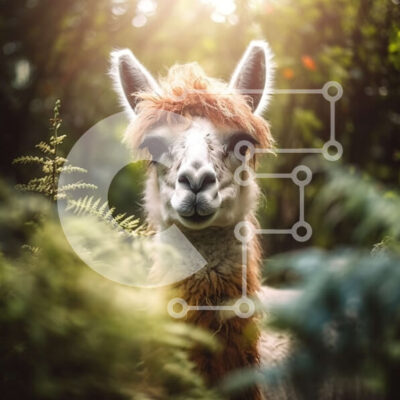 Intra Συλλεκτικό Ξύλινο Παζλ Plywood  4mm - Δονούμενη κοντινή εικόνα της λάμα με χτένισμα μοχόκ στο δάσος Σε Ξύλινο Κουτί - Διαστάσεις: 10x10 cm – 25 κομμάτια - Image 1