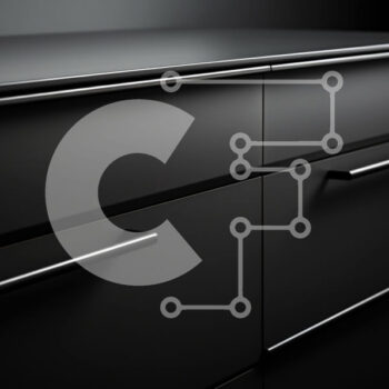 Intra Συλλεκτικό Ξύλινο Παζλ Plywood  4mm - Μαύρη συρταριέρα με πέντε συρτάρια και ασημί χερούλια Σε Ξύλινο Κουτί - Διαστάσεις Puzzle: 10x10 cm – 25 κομμάτια - Image 1